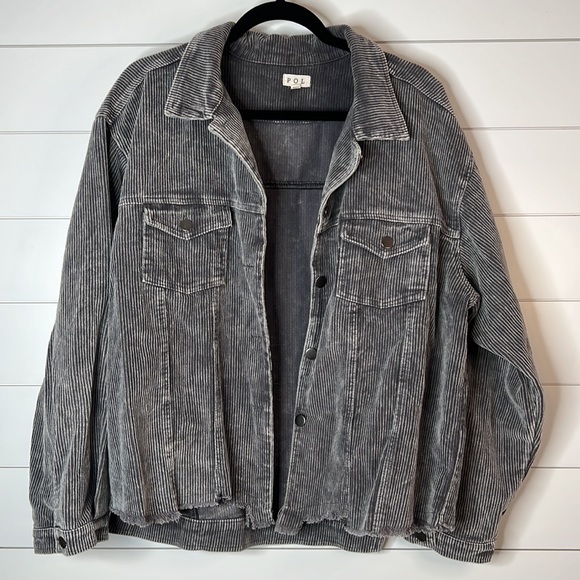 POL Amazing Grey Corduroy Jacket. Size XXL. - Picture 3 of 13